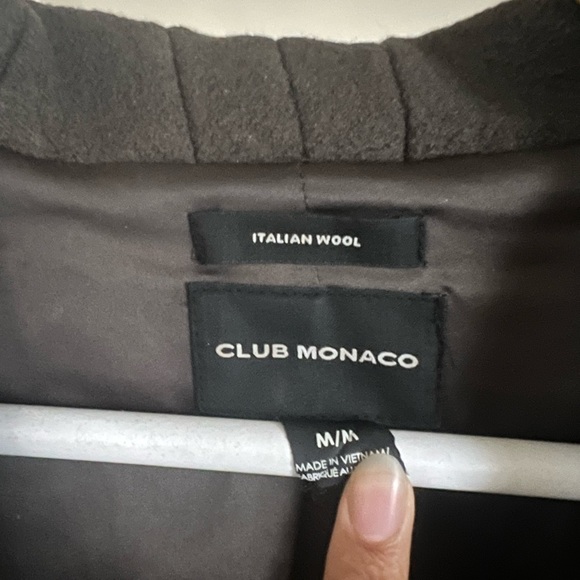 SOLD • Club Monaco 100% Italian Wool Coat - Picture 4 of 4